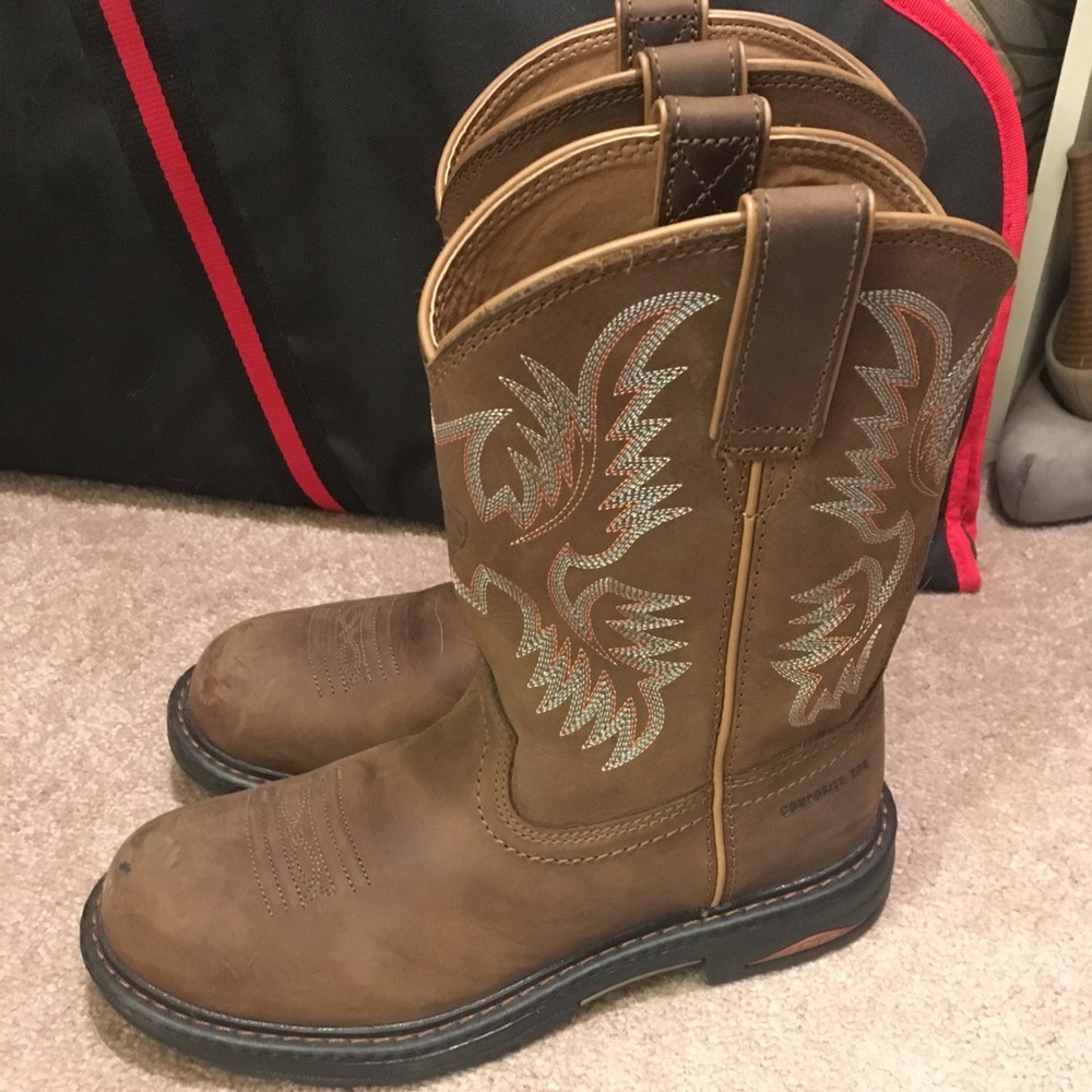 Women’s Ariat Composite Toe Boots 8B